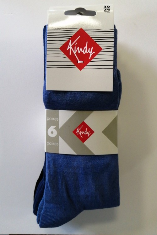 6 paires de chaussettes Magasins Bleus
