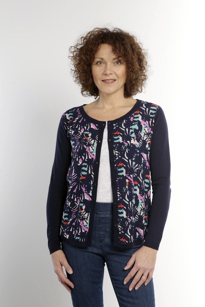Cardigan imprimé Magasins Bleus