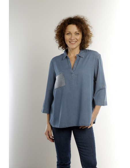 Blouse tencel Magasins Bleus