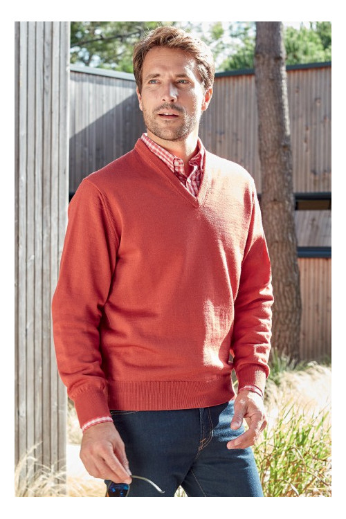 Pull col V manches longues Magasins Bleus