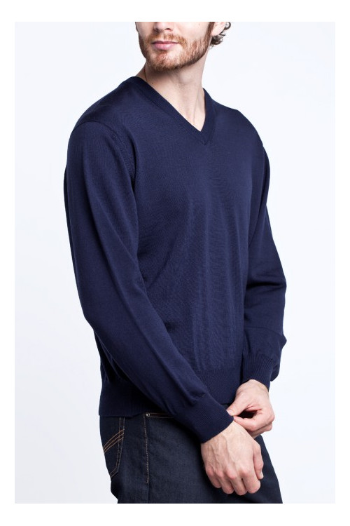 Pull col V manches longues Magasins Bleus 2