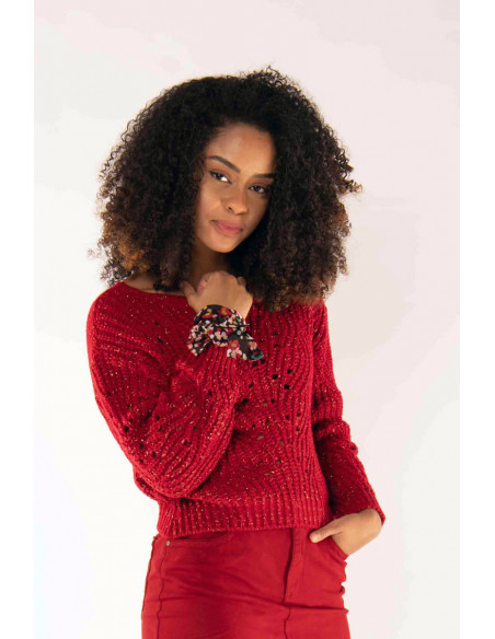 Pull maille ajourée Magasins Bleus