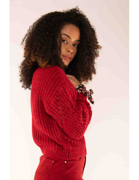 Pull maille ajourée Magasins Bleus