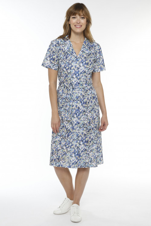 Robe manches courtes imprimée Magasins Bleus