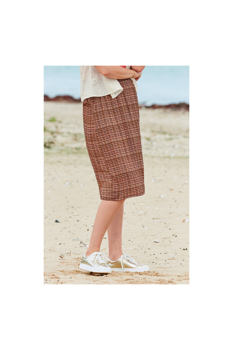 Jupe droite fluide Magasins Bleus