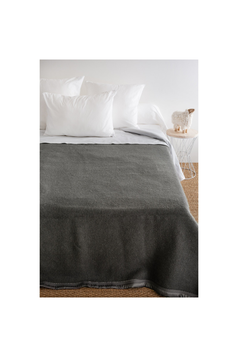 Couvertue laine double face Magasins Bleus