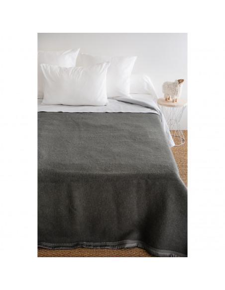 Couvertue laine double face Magasins Bleus