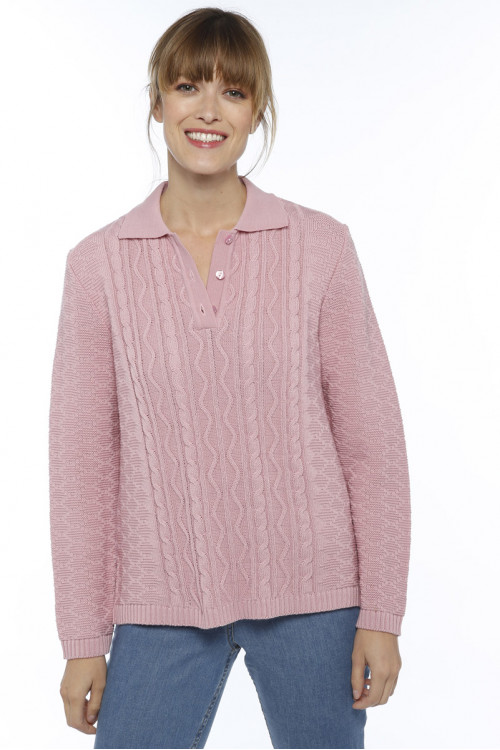 Pull col polo Magasins Bleus