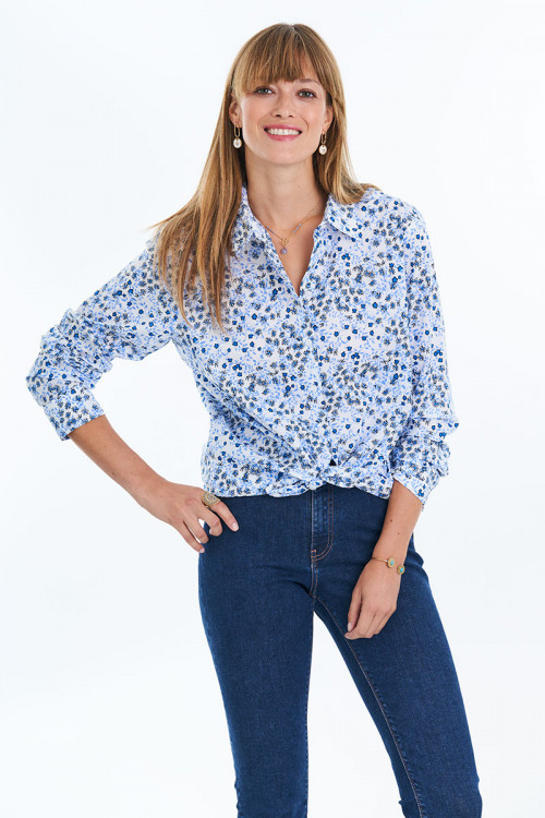 Chemise imprimé fleurs Magasins Bleus 2