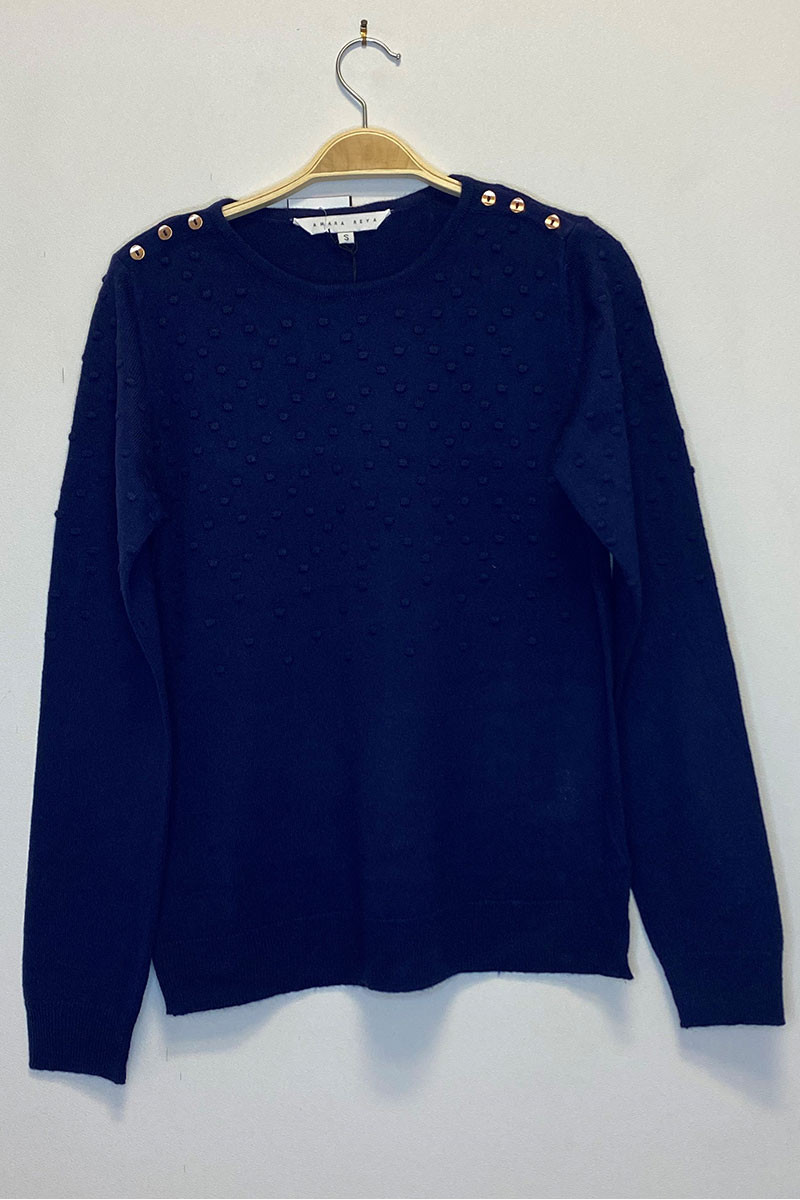 Pull femme ras de cou Bojana Magasins Bleus