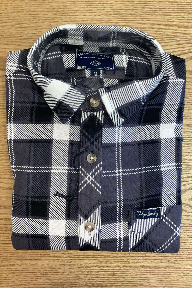 Chemise à carreaux en flanelle Magasins Bleus