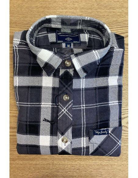 Chemise à carreaux en flanelle Magasins Bleus