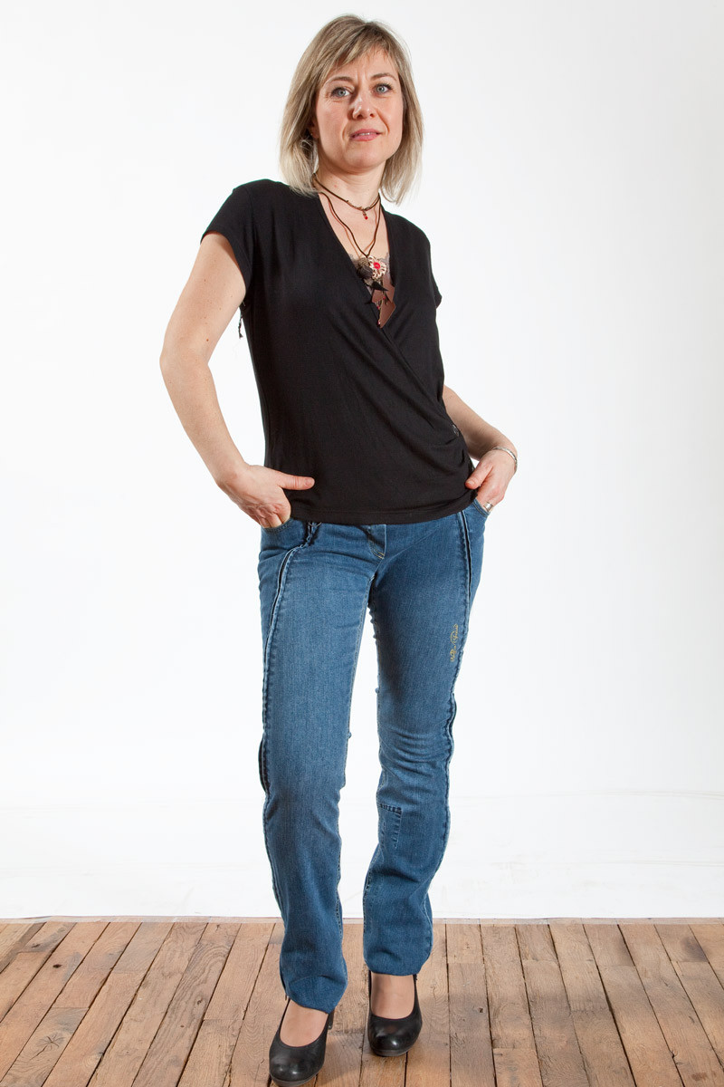 Top cache coeur manches courtes Magasins Bleus