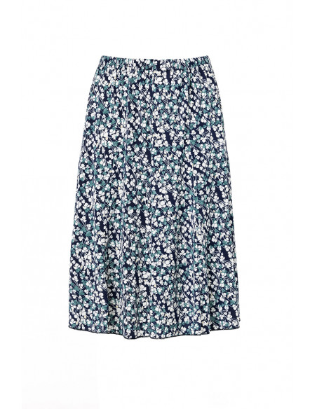 Jupe midi ample imprimée Magasins Bleus