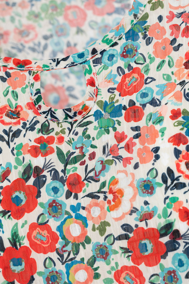 Tunique fleurie Magasins Bleus