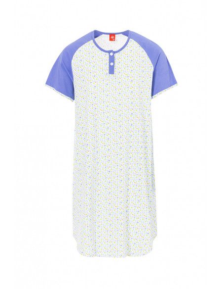 Chemise de nuit manches courtes Magasins Bleus