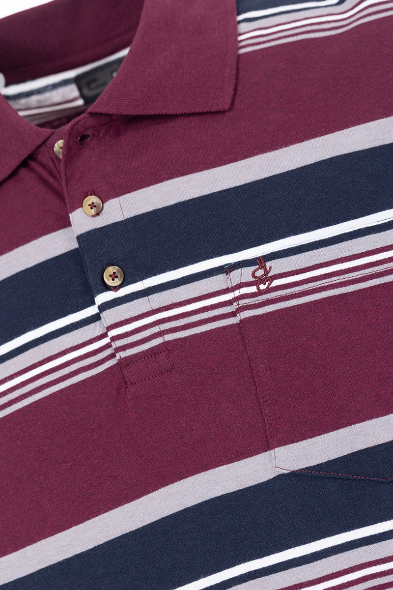 Polo manches courtes - Rayé Magasins Bleus