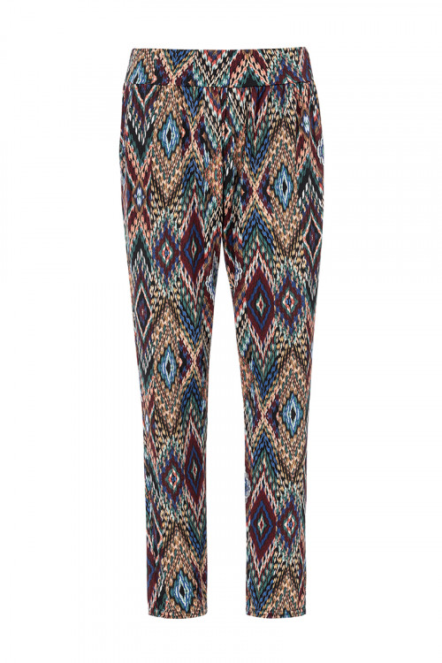 Pantalon imprimé - Taille élastiquée Magasins Bleus