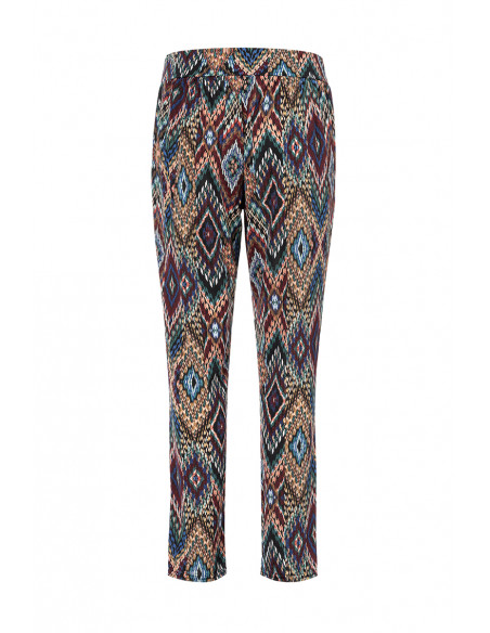 Pantalon imprimé - Taille élastiquée Magasins Bleus