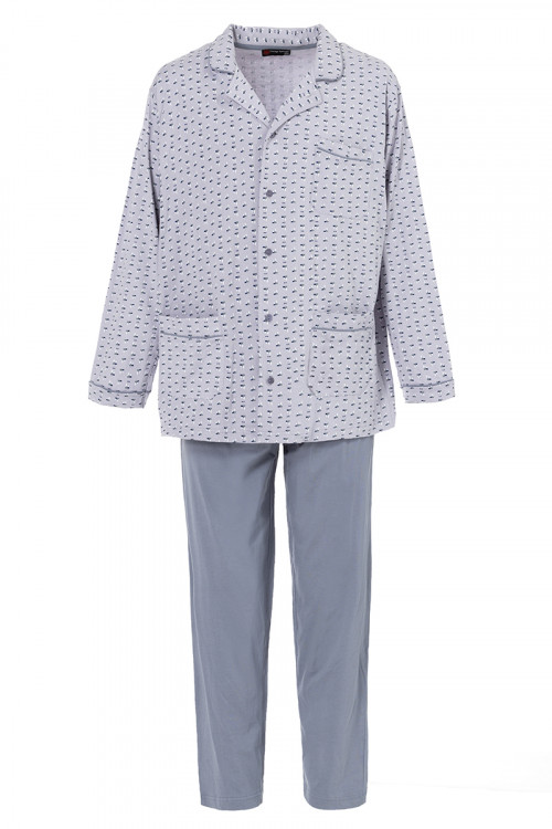 PYJAMA HOMME - VESTE TOUTE BOUTONNEE - 1 Monsieur Solfin | Fabriqué en France