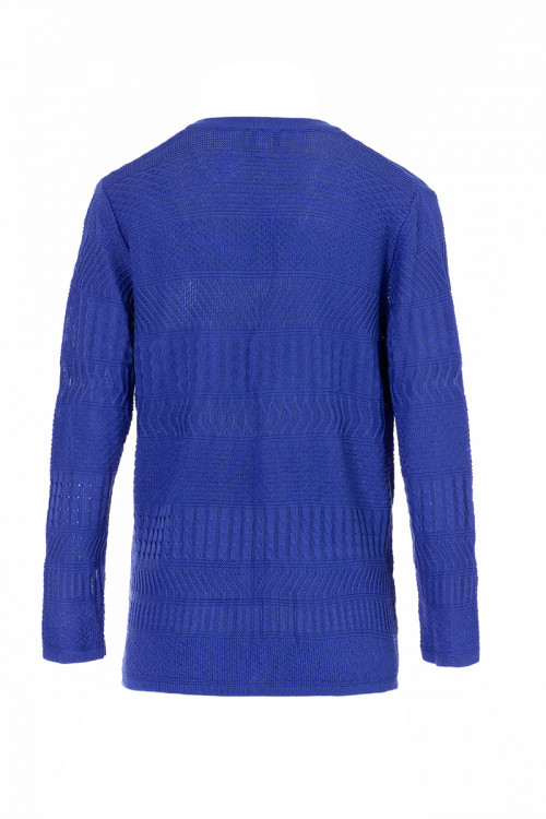 GILET COL V - MAILLE FANTAISIE - 2 POCHES - 1 Monsieur Solfin | Fabriqué en France 2