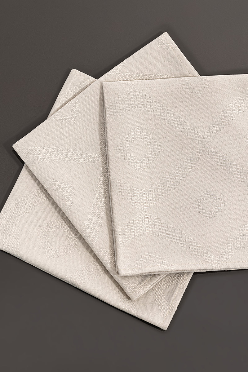 Lot de 3 serviettes de table Magasins Bleus