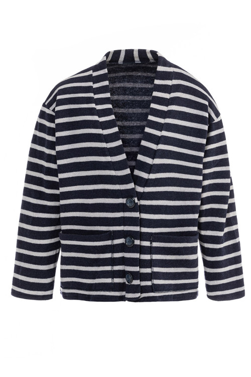 Gilet col V marinière Magasins Bleus