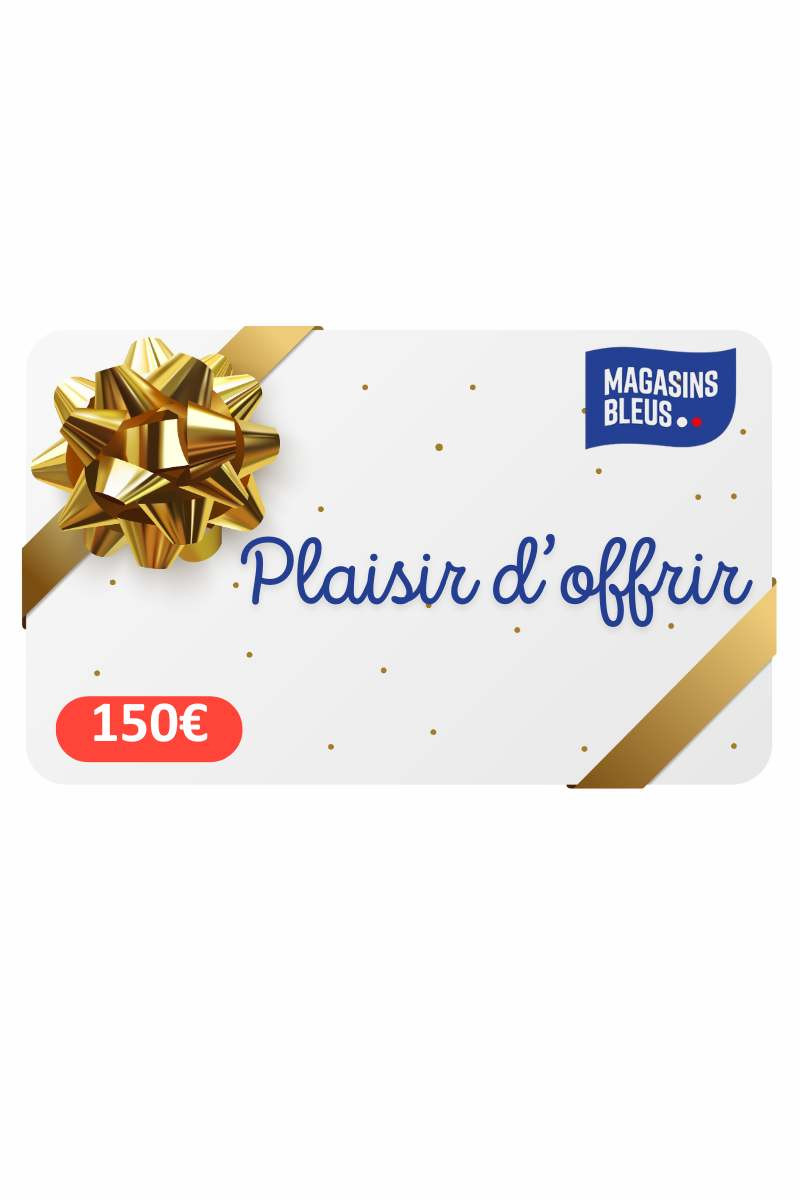 E-carte cadeau 150 € Magasins Bleus