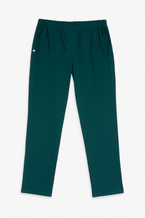 Pantalon élastiqué bengaline Magasins Bleus