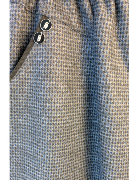 Pantalon tout élastique à carreaux Magasins Bleus